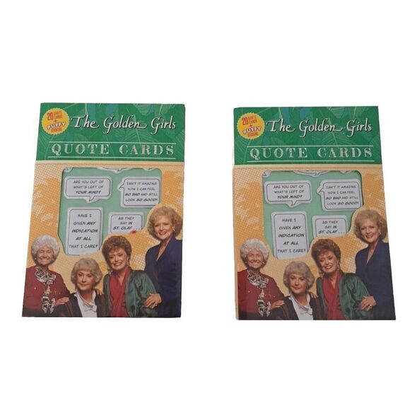 Golden Girls Quote Stickers Postcards New Lot Of 2 Books Keep One Gift One - Picture 1 of 4